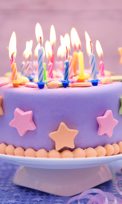Sfondi Happy Birthday Cake 240x400