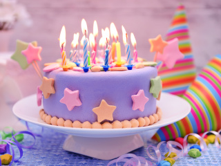 Happy Birthday Cake wallpaper 320x240