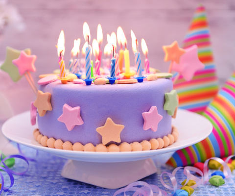 Fondo de pantalla Happy Birthday Cake 480x400
