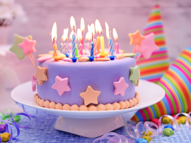 Обои Happy Birthday Cake 640x480