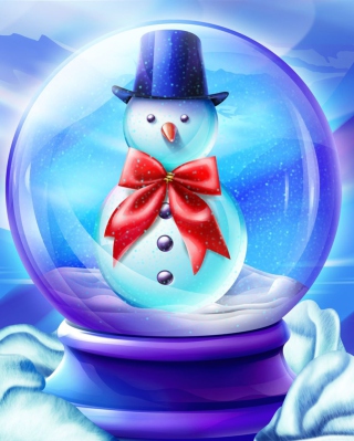Snow Globe - Obrázkek zdarma pro 128x160