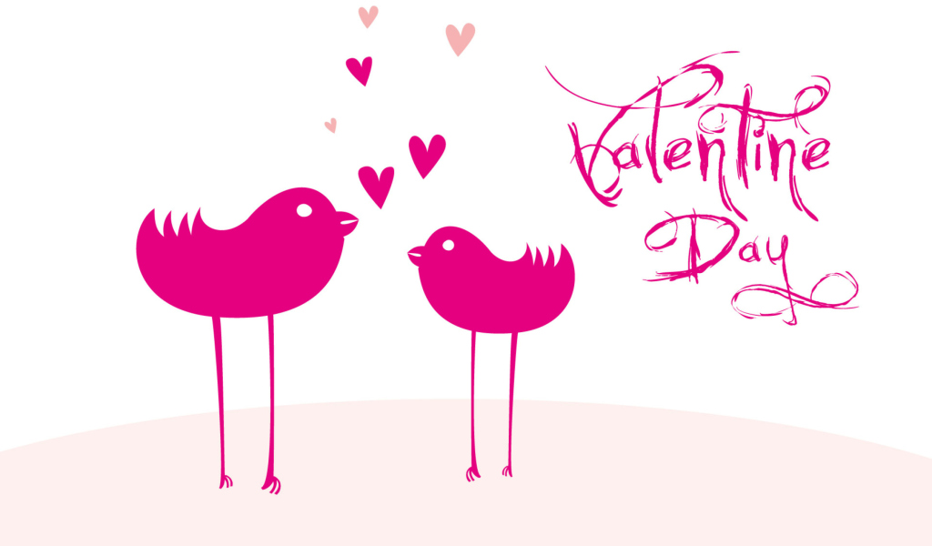 Screenshot №1 pro téma Birds And Valentines Day 1024x600