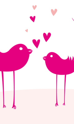 Screenshot №1 pro téma Birds And Valentines Day 240x400