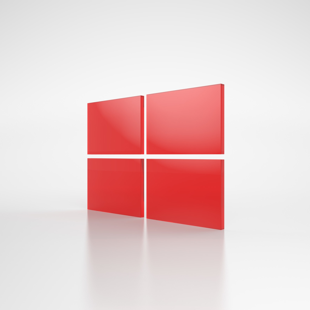 Sfondi Windows Red Emblem 1024x1024