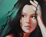 Screenshot №1 pro téma Monica Bellucci Painting 176x144