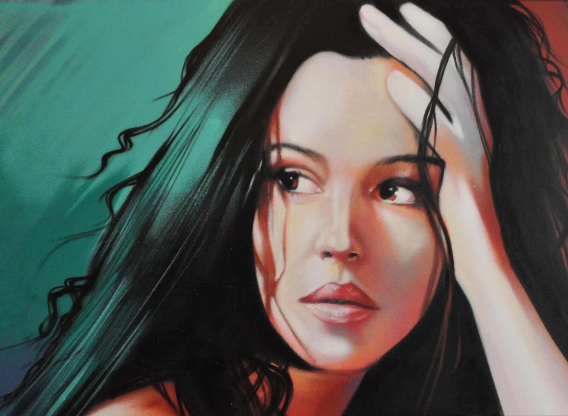 Screenshot №1 pro téma Monica Bellucci Painting 1920x1408