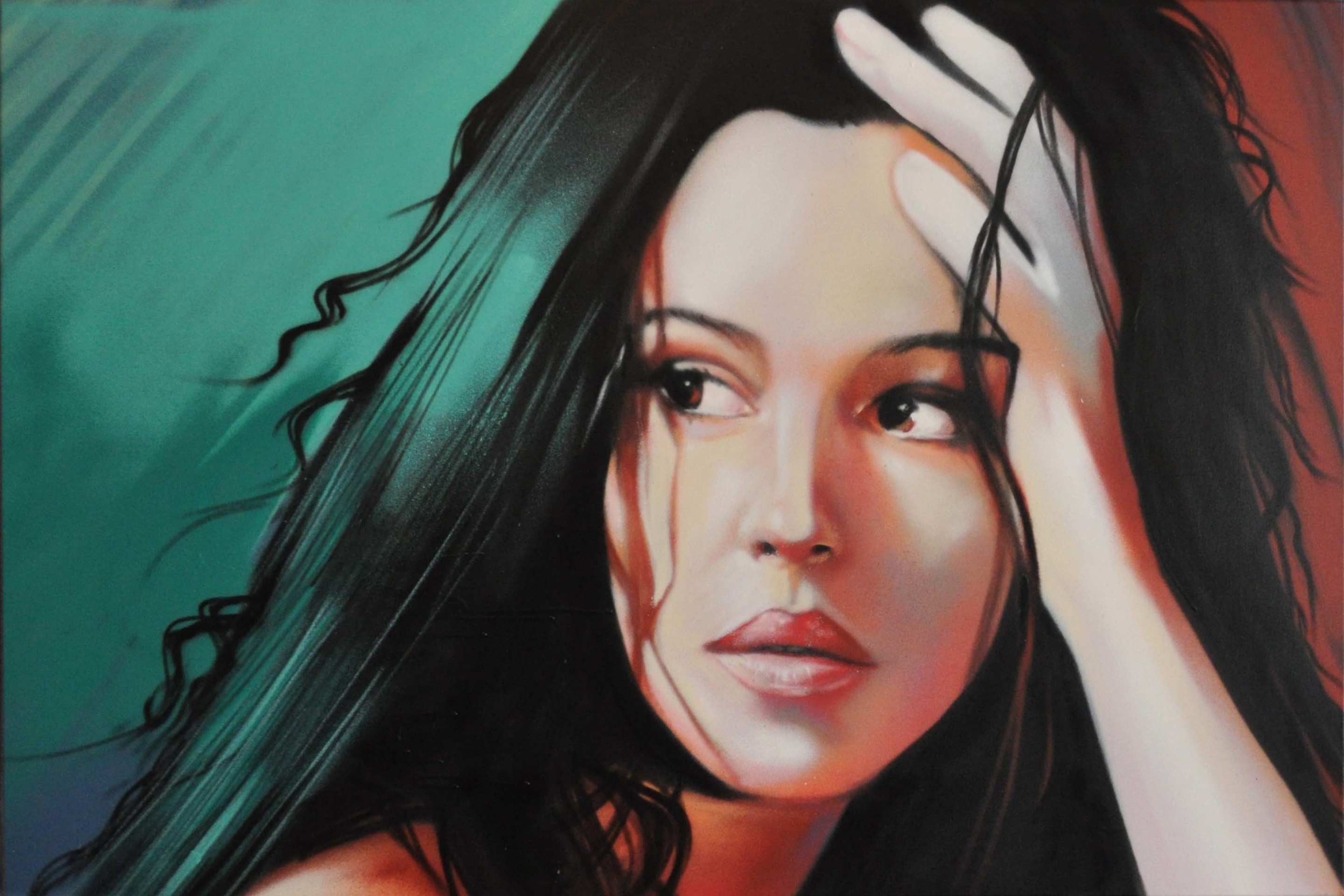 Screenshot №1 pro téma Monica Bellucci Painting 2880x1920