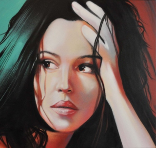Monica Bellucci Painting - Obrázkek zdarma pro iPad mini 2