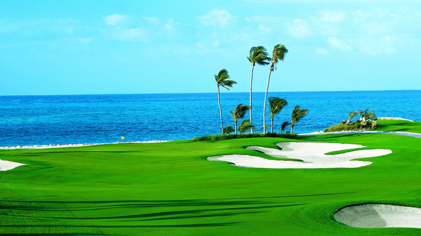 Golf Course on Ponte Vedra Beach wallpaper 1366x768