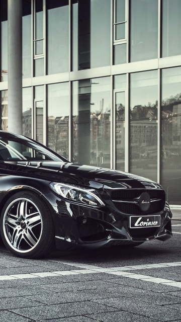 Fondo de pantalla Mercedes C-Klasse W205 Tuning 360x640