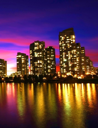 Vancouver Sunset Canada - Obrázkek zdarma pro Nokia C2-00