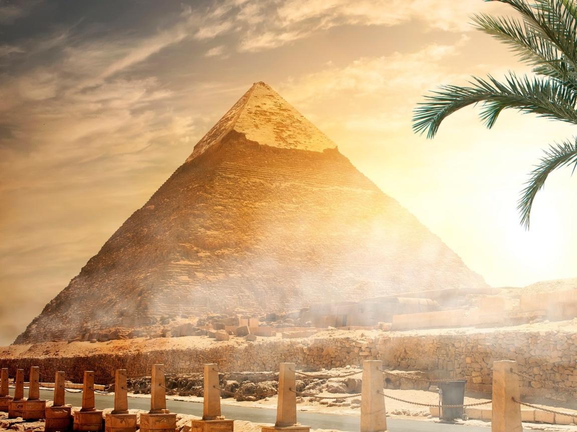 Das Egypt pyramid Ginza Wonders of World Wallpaper 1152x864