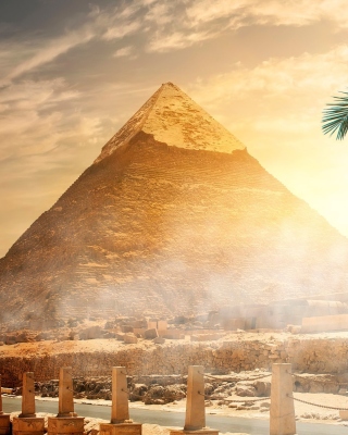 Egypt pyramid Ginza Wonders of World papel de parede para celular para iPhone 3G