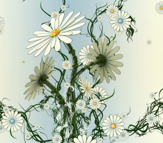 Daisy Pattern - Obrázkek zdarma pro iPad mini 2