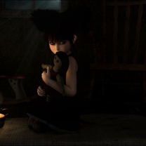 Screenshot №1 pro téma Lonely Child With Toy 208x208