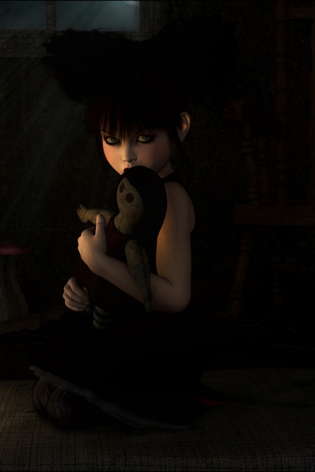 Screenshot №1 pro téma Lonely Child With Toy 640x960