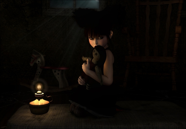 Screenshot №1 pro téma Lonely Child With Toy