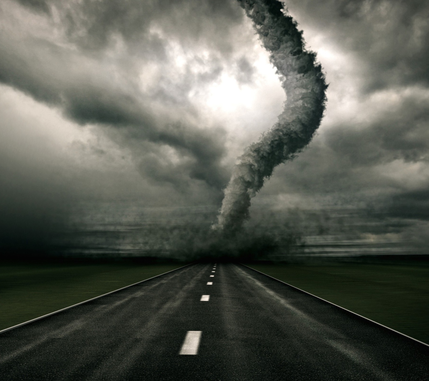 Screenshot №1 pro téma Tornado On The Road 1440x1280