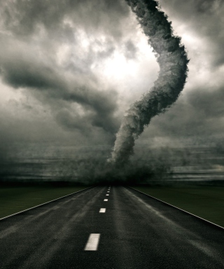 Tornado On The Road - Obrázkek zdarma pro Nokia Asha 300