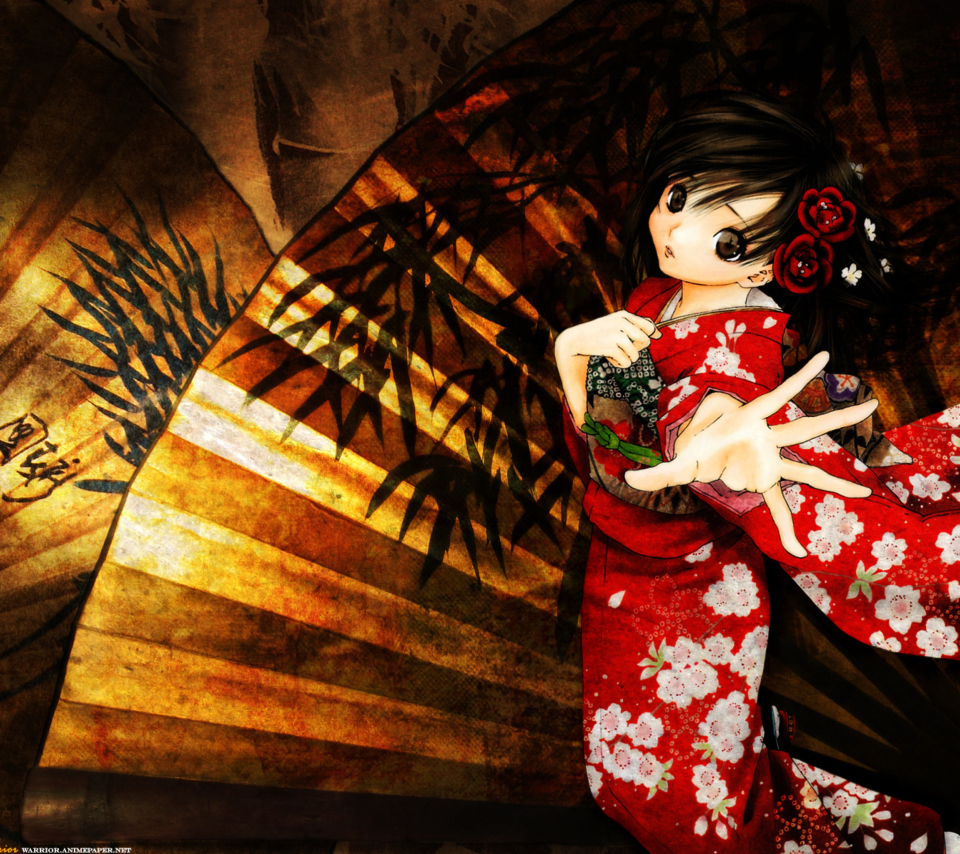 Screenshot №1 pro téma Toujou Aya In Kimono 960x854