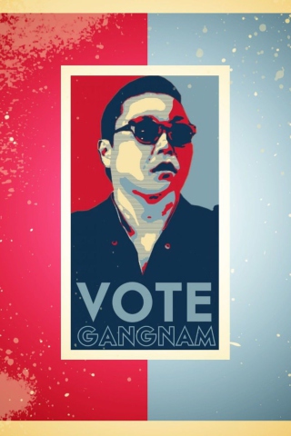 Oppa Gangnam Style wallpaper 320x480