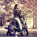 Moto Girl wallpaper 128x128