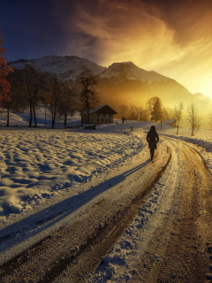Winter Sunrise screenshot #1 240x320