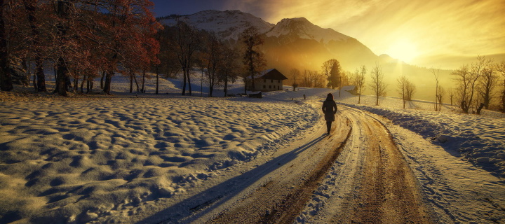 Winter Sunrise screenshot #1 720x320