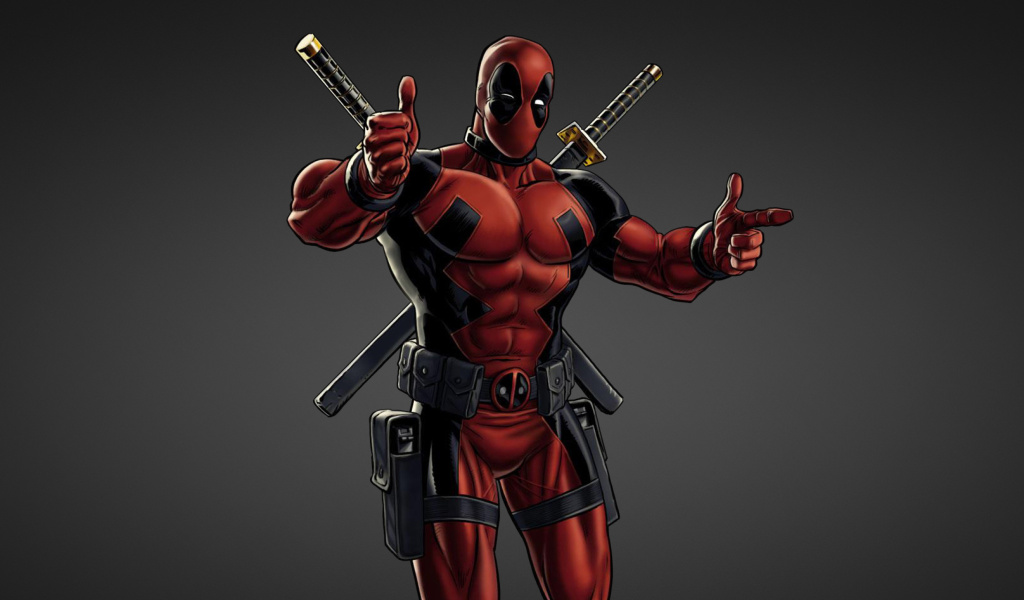 Обои Deadpool Marvel Comics Fan Art 1024x600