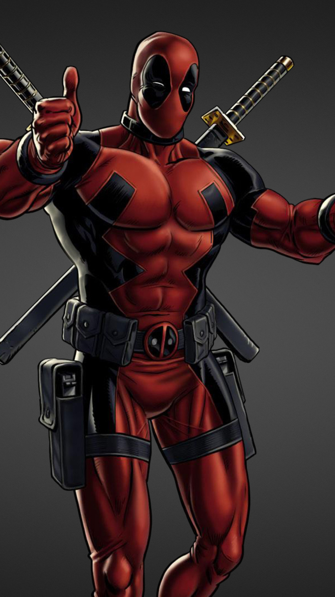 Обои Deadpool Marvel Comics Fan Art 1080x1920