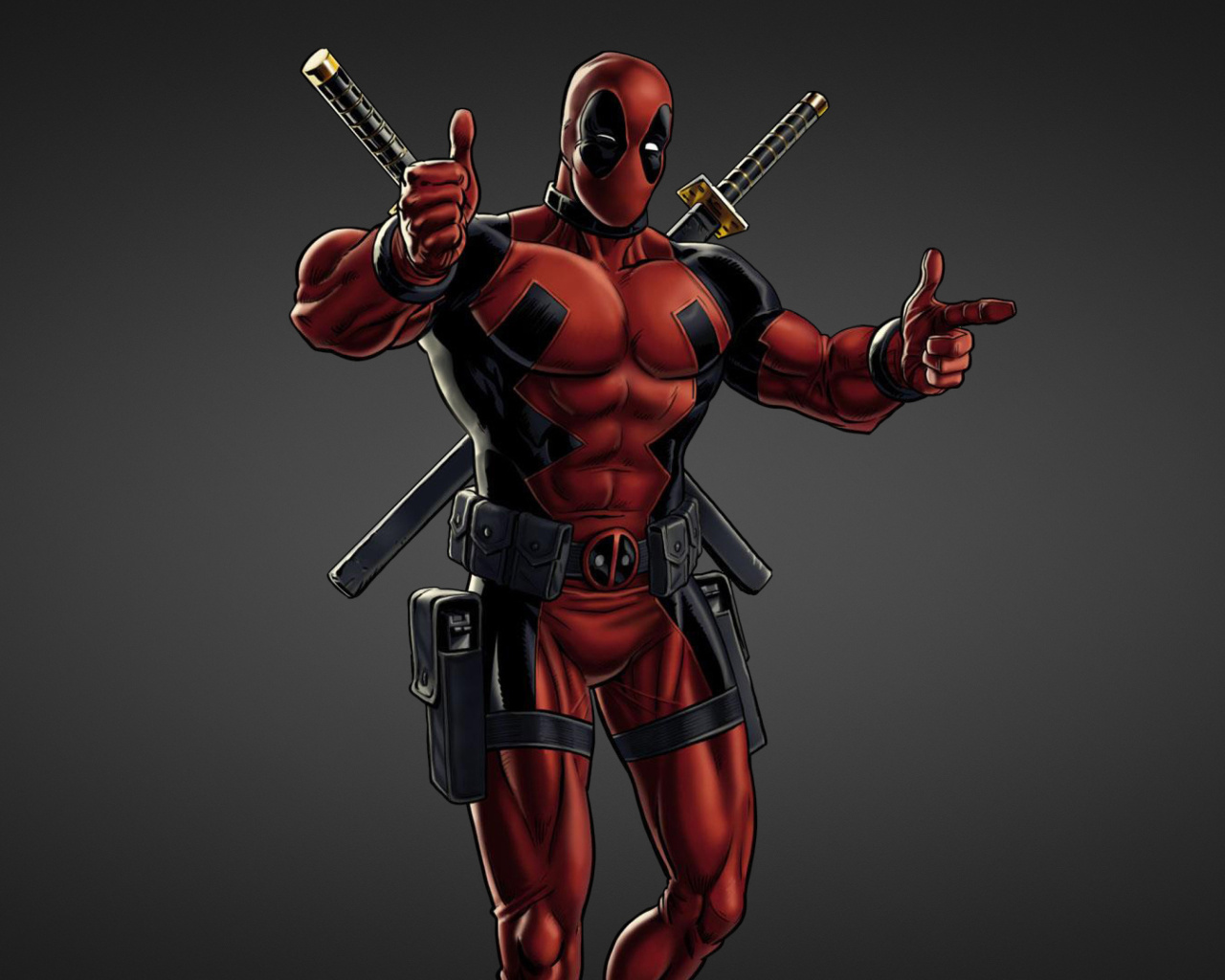 Обои Deadpool Marvel Comics Fan Art 1280x1024