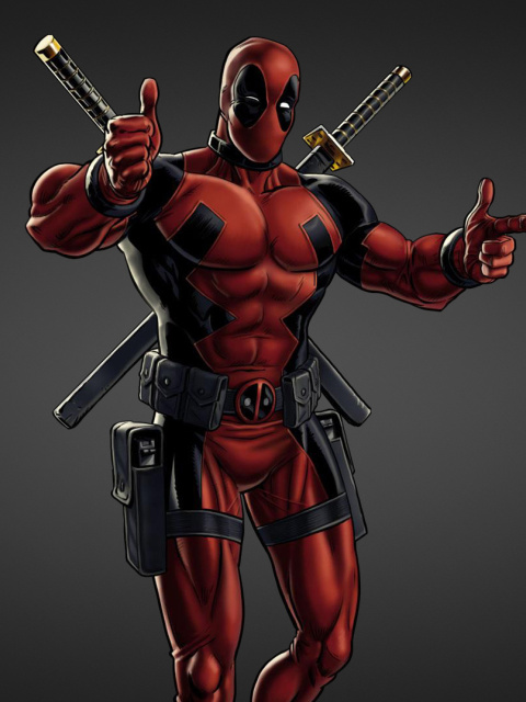 Sfondi Deadpool Marvel Comics Fan Art 480x640