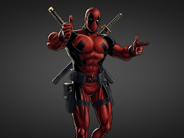 Sfondi Deadpool Marvel Comics Fan Art 640x480