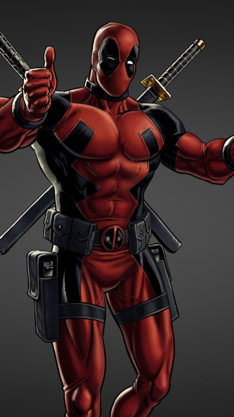 Deadpool Marvel Comics Fan Art screenshot #1 750x1334