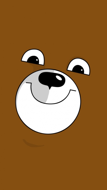 Sfondi Smiling Bear Illustration 360x640