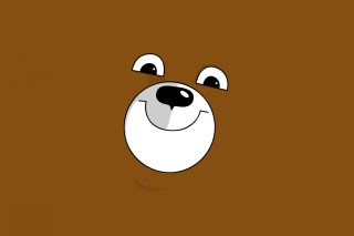 Free Smiling Bear Illustration Picture for Android, iPhone and iPad