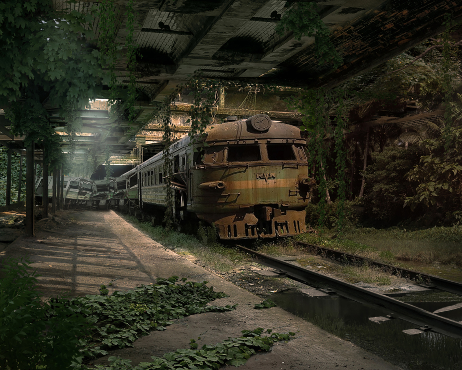 Das Abandoned Train Wallpaper 1600x1280