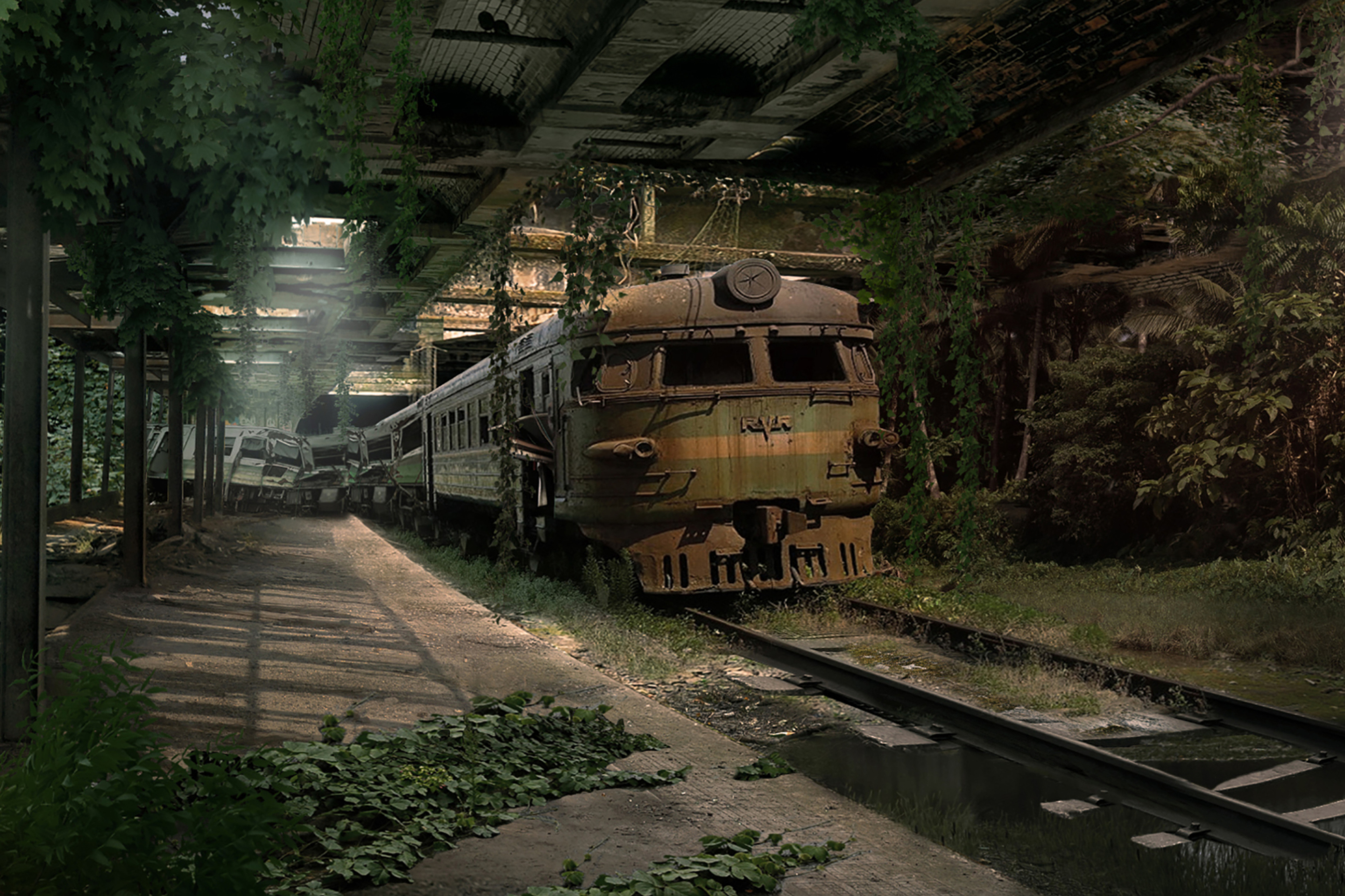 Screenshot №1 pro téma Abandoned Train 2880x1920