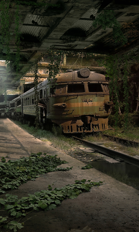 Screenshot №1 pro téma Abandoned Train 480x800