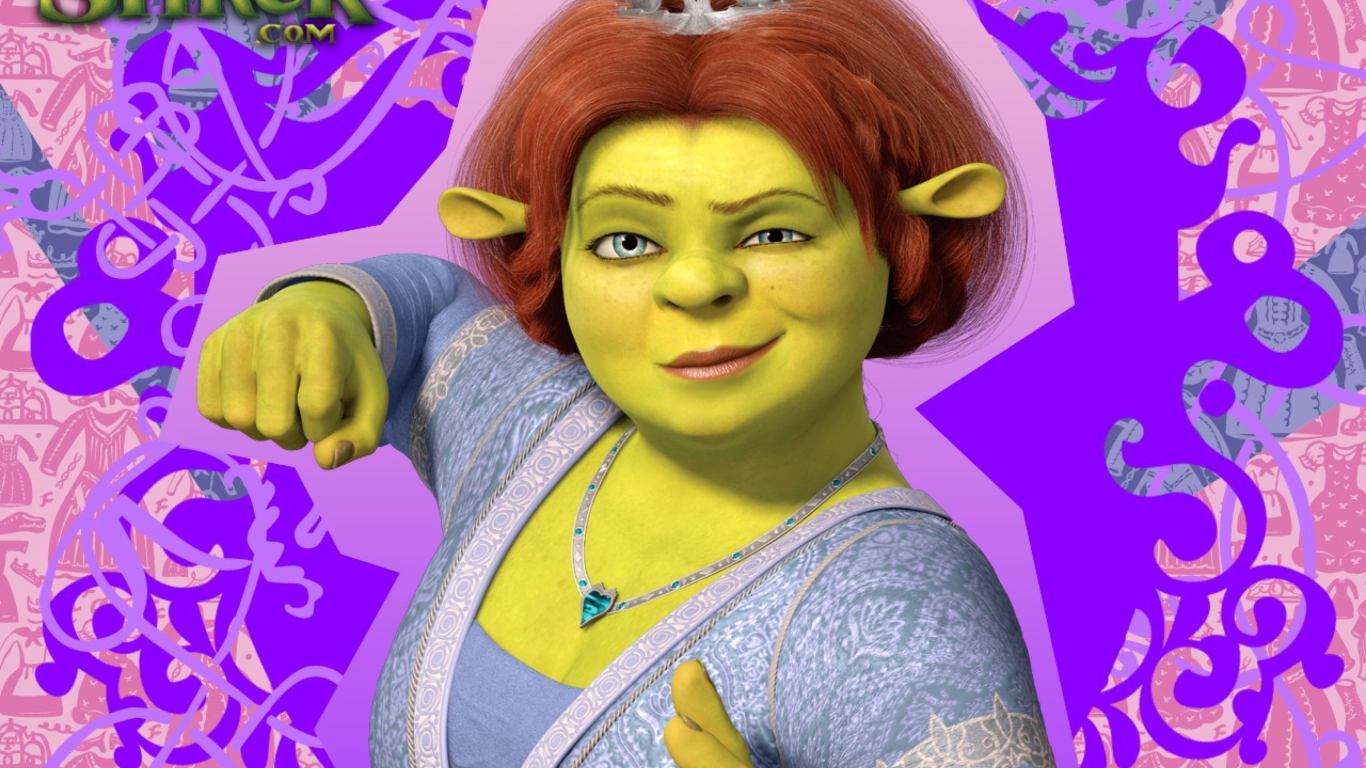 Screenshot №1 pro téma Fiona - Shrek 1366x768