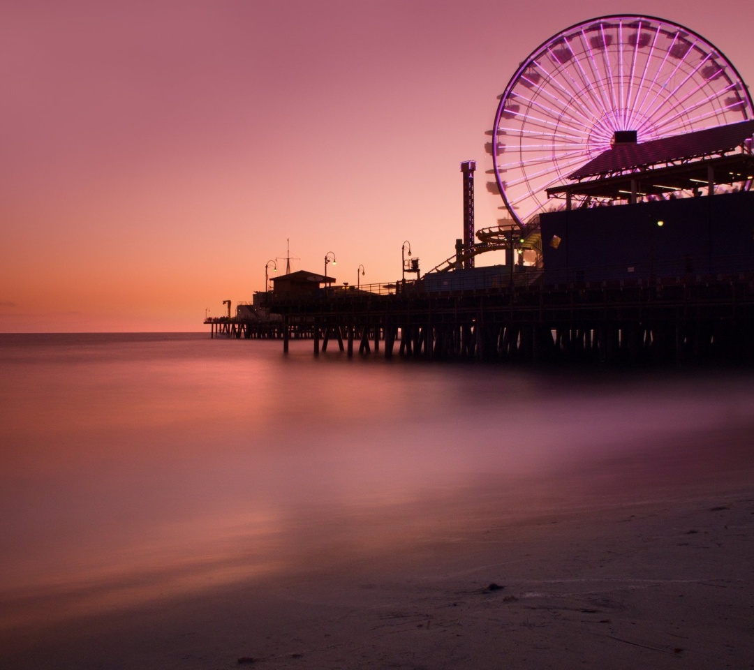 Santa Monica State Beach wallpaper 1080x960