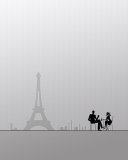 Screenshot №1 pro téma Eiffel Tower Drawing 128x160