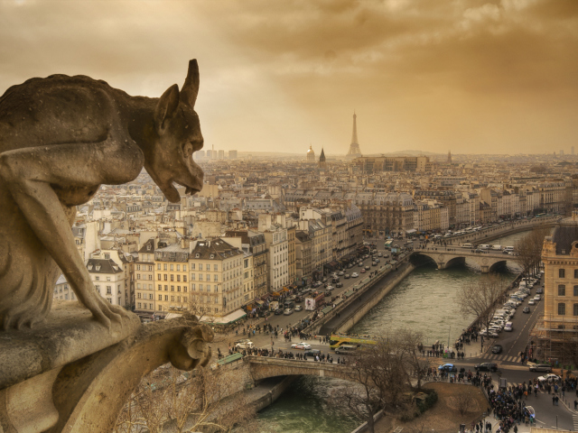 Fondo de pantalla Notre Dame De Paris 640x480