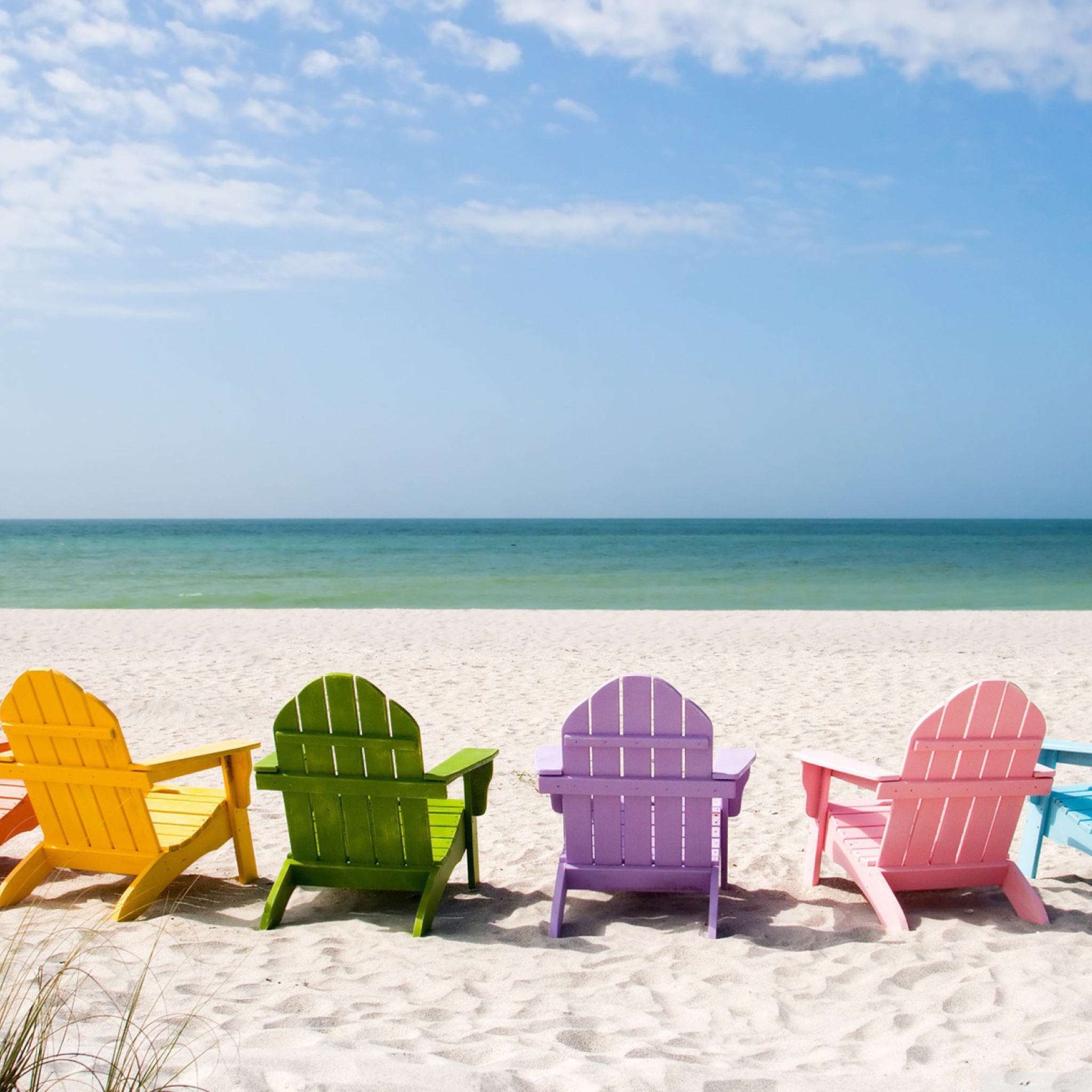 Fondo de pantalla Beach Chairs 2048x2048