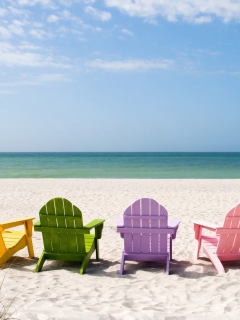 Screenshot №1 pro téma Beach Chairs 240x320