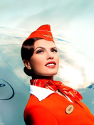 Aeroflot Russian Girl wallpaper 132x176