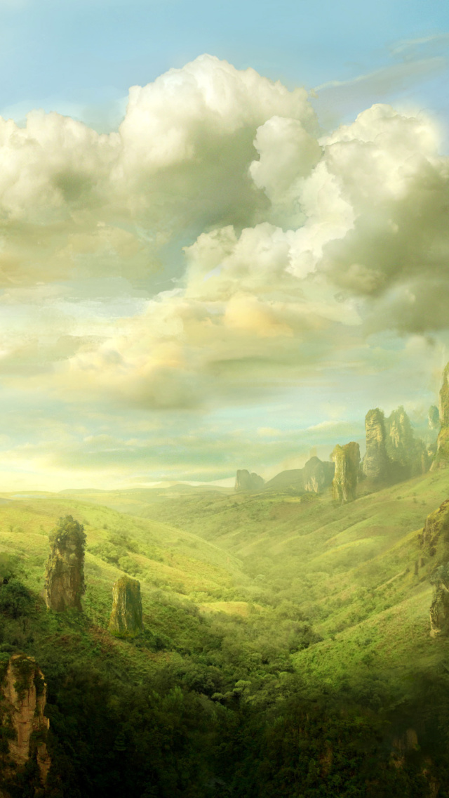 Screenshot №1 pro téma Fantasy Landscape 640x1136