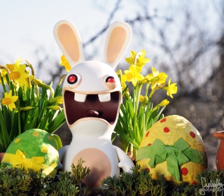 Kostenloses Funny Ugly Easter Bunny Wallpaper für 1024x1024