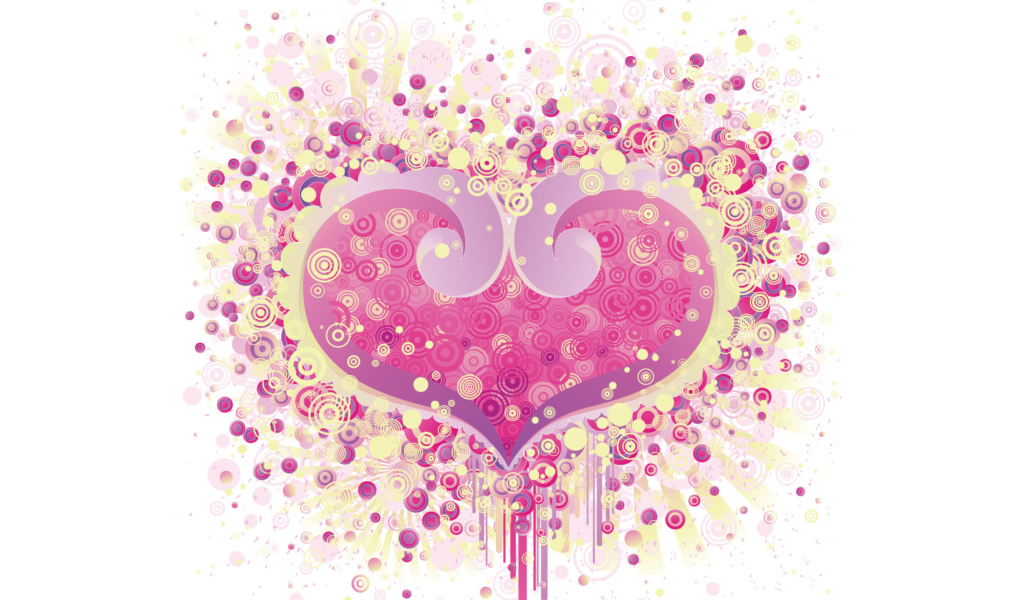 Valentine's Day Heart wallpaper 1024x600