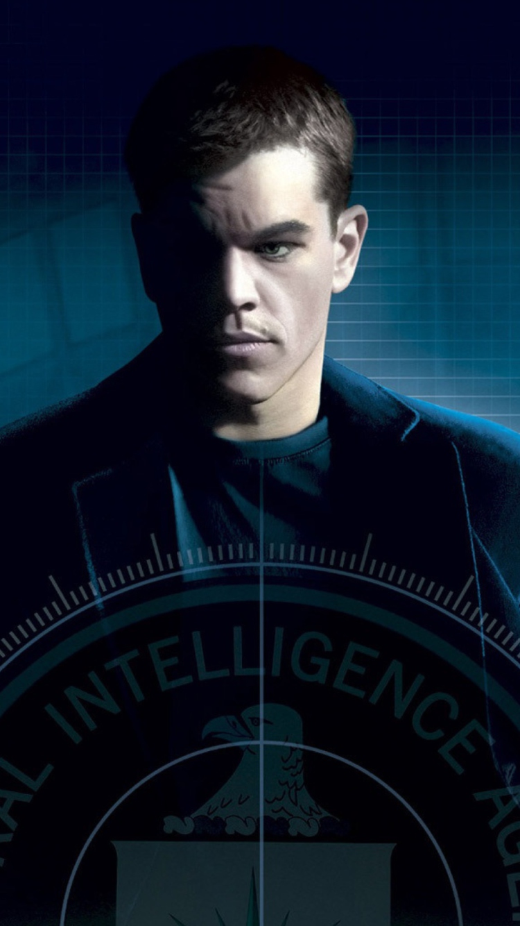 Обои Matt Damon In Bourne Movies 750x1334